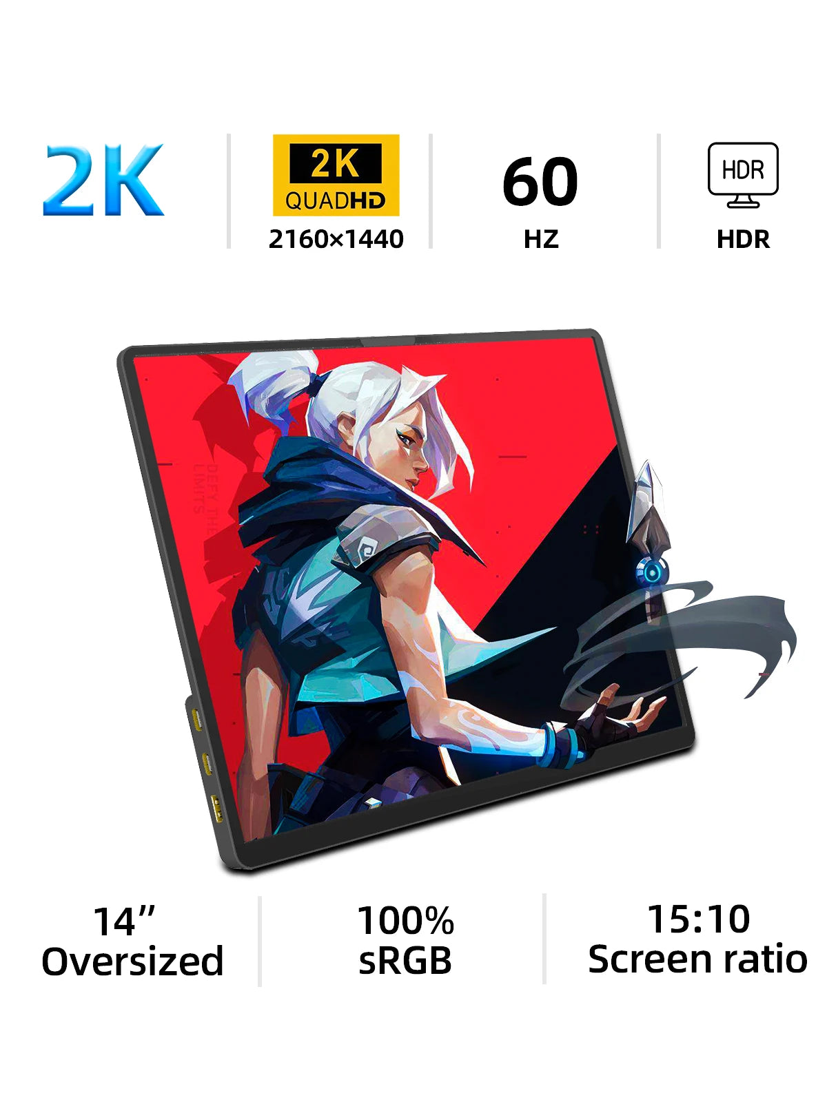 ZSUS 14" 2K Portable Monitor