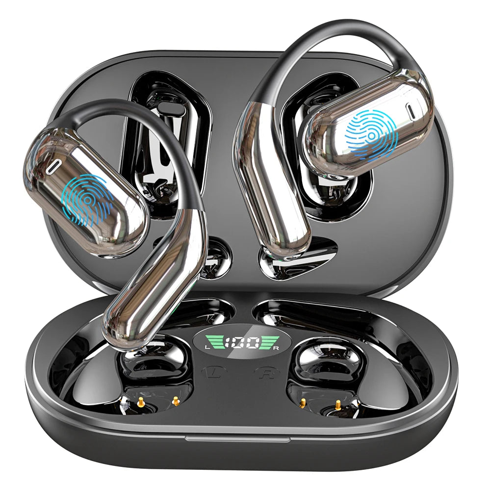 144 Languages Real Time AI Translator Earbuds Wireless Wireless Bluetooth5.3 Open Ear Headphones for Travel Business Learning