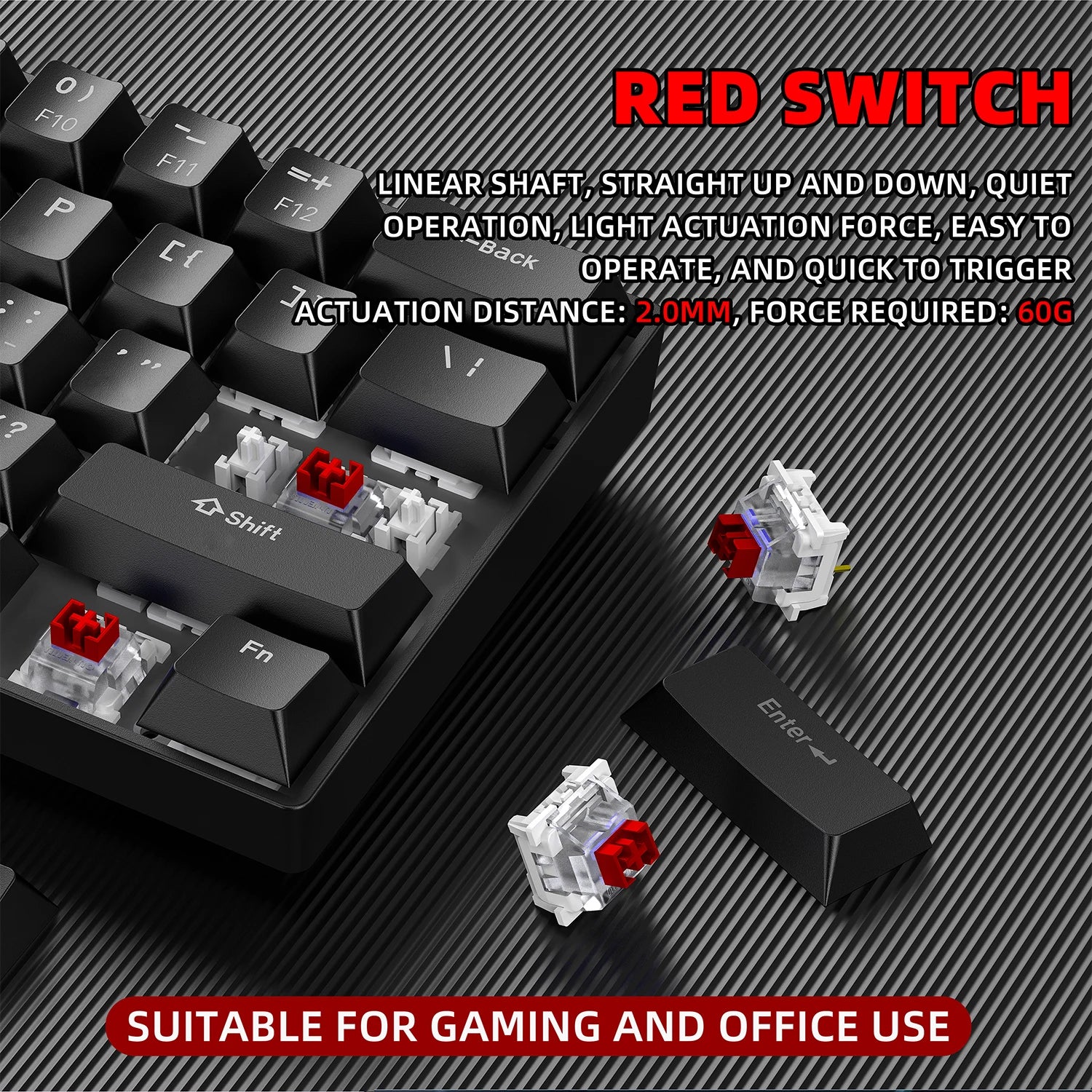 ZSUS Z61-B Mechanical Keyboard