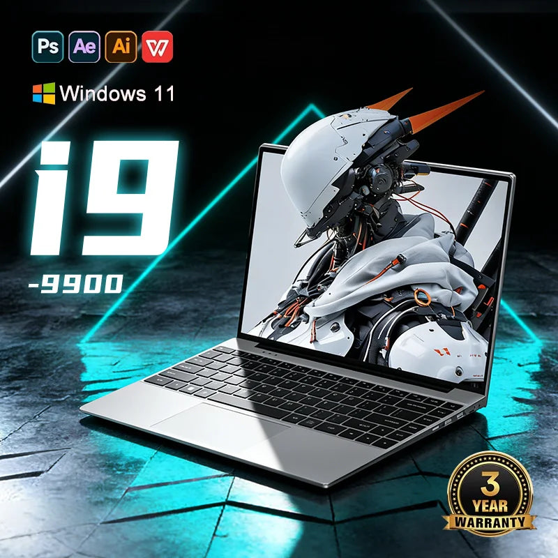LENO NEW 15.6" Laptop i9-9900 Gaming Computer PC Gamer office Ultra Slim Notebook 1920*1080 HD