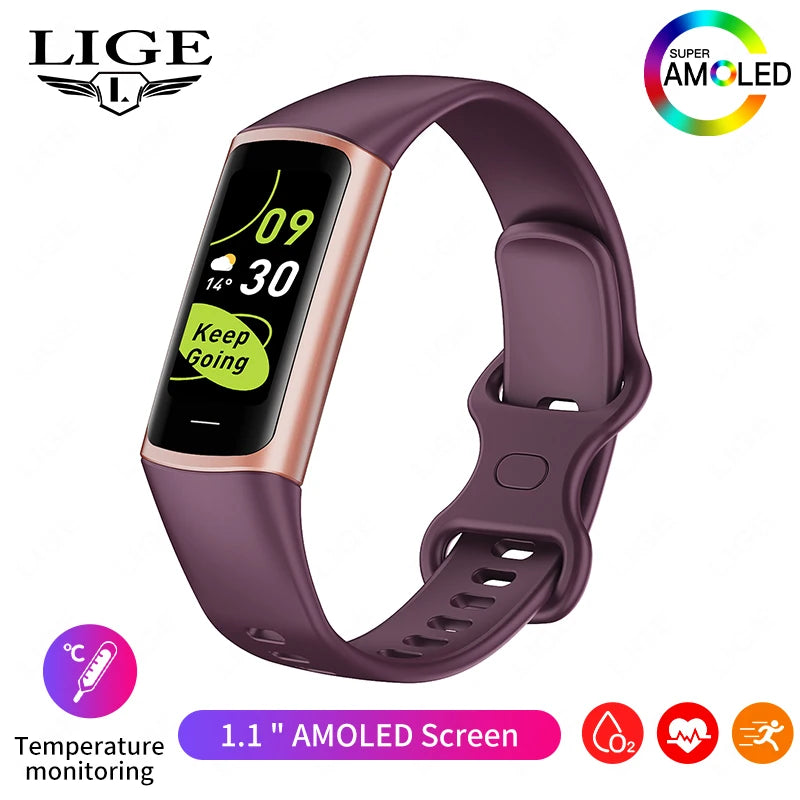 LIGE New Fashion Smartwatch Men Women