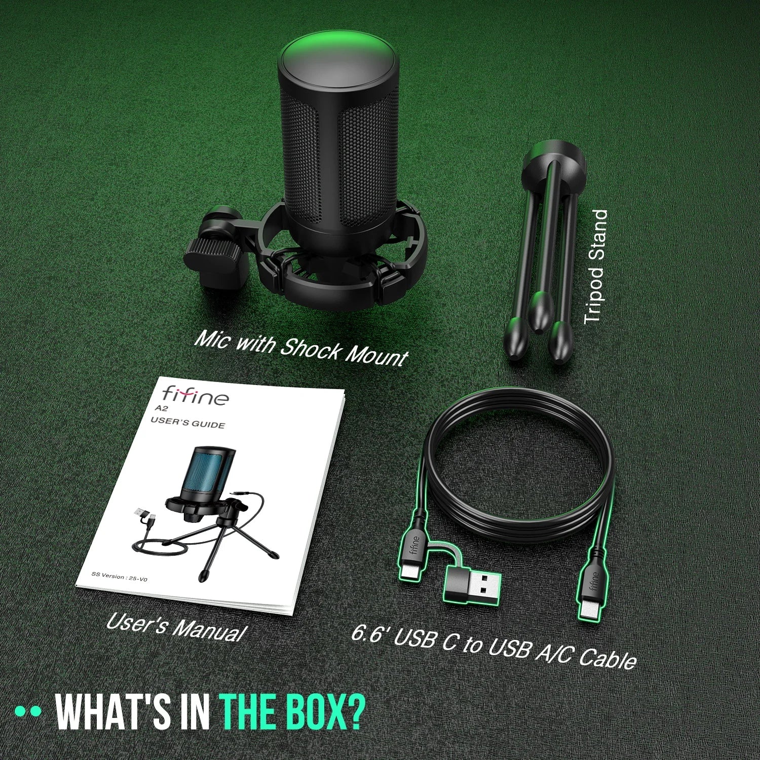 FIFINE AmpliGame A2 RGB Microphone