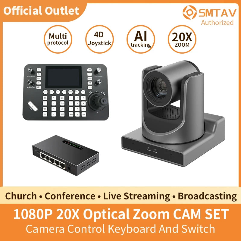 SMTAV 1080P PTZ Camera System