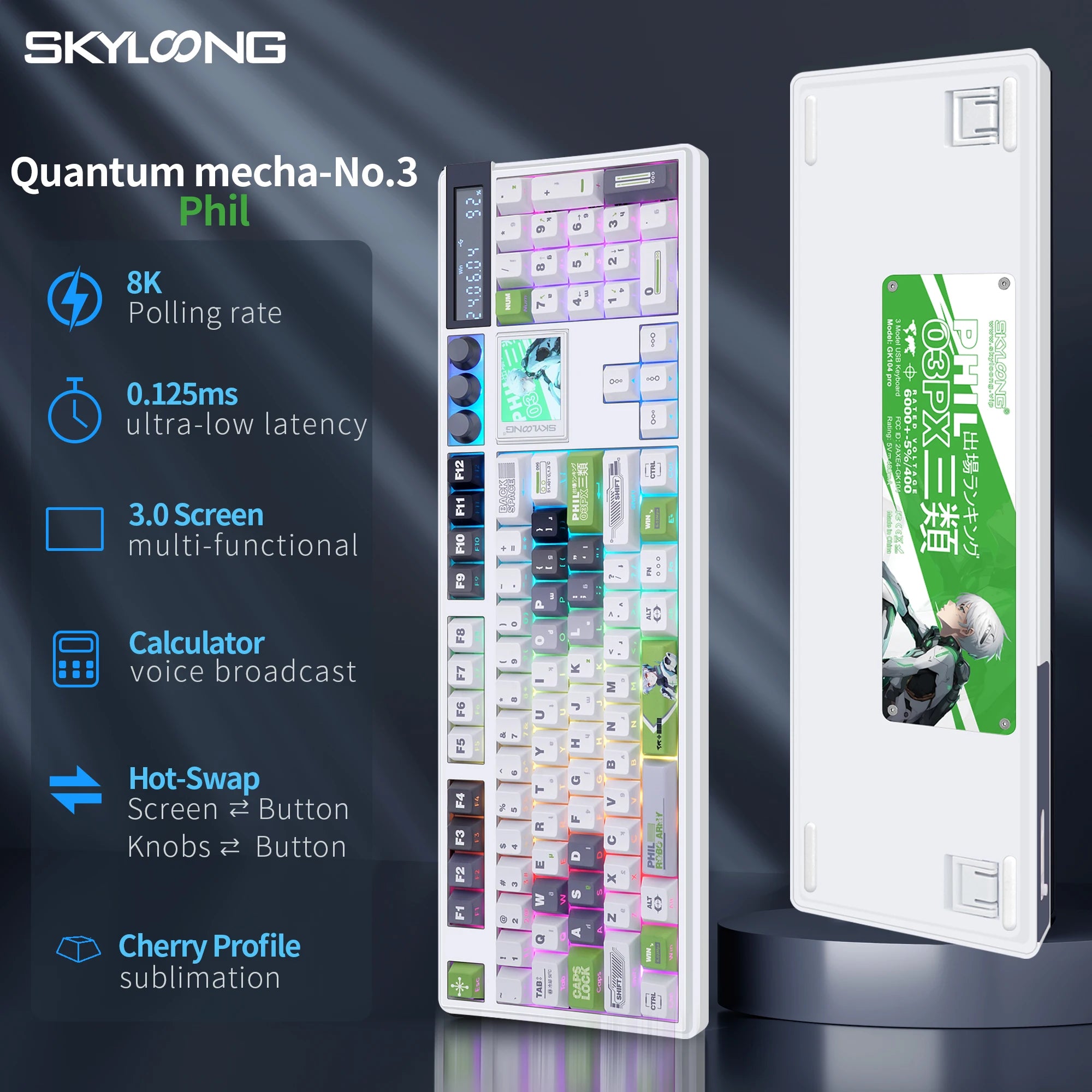 SKYLOONG GK104 Pro Wireless Keyboard