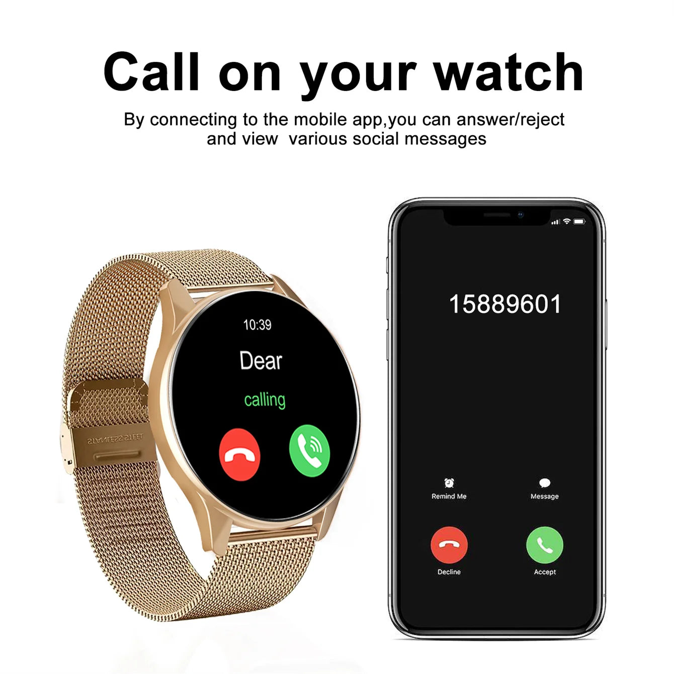 Wireless Call Smartwatch