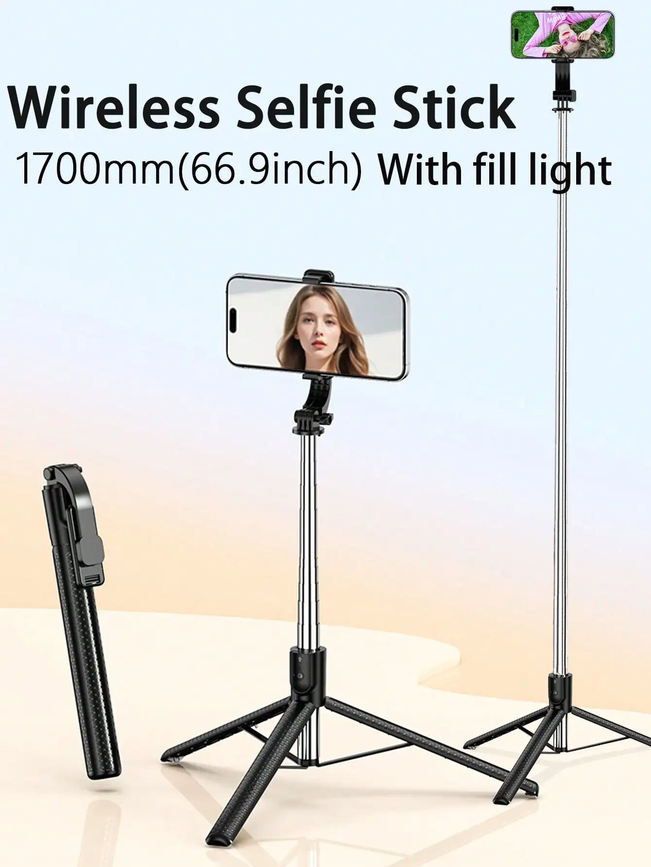 Selfie Stick Tripod with Remote