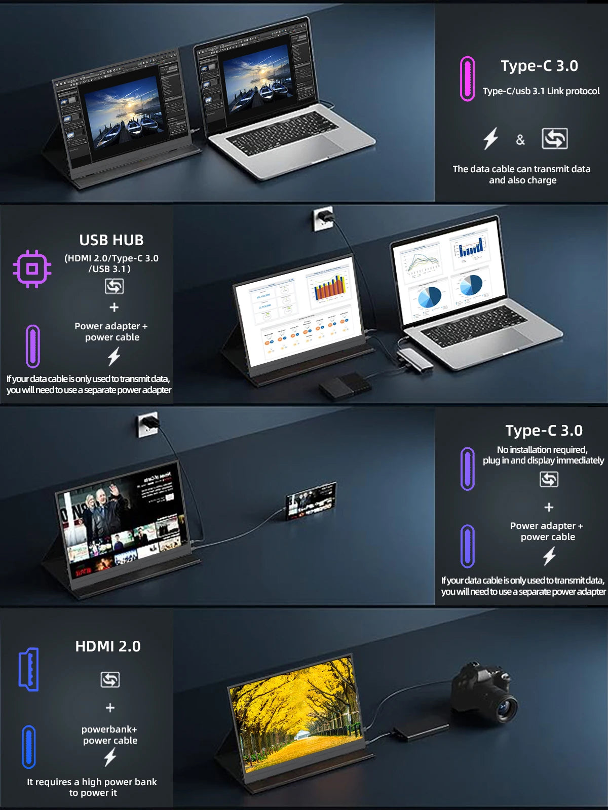 ZSUS 14" 2K Portable Monitor