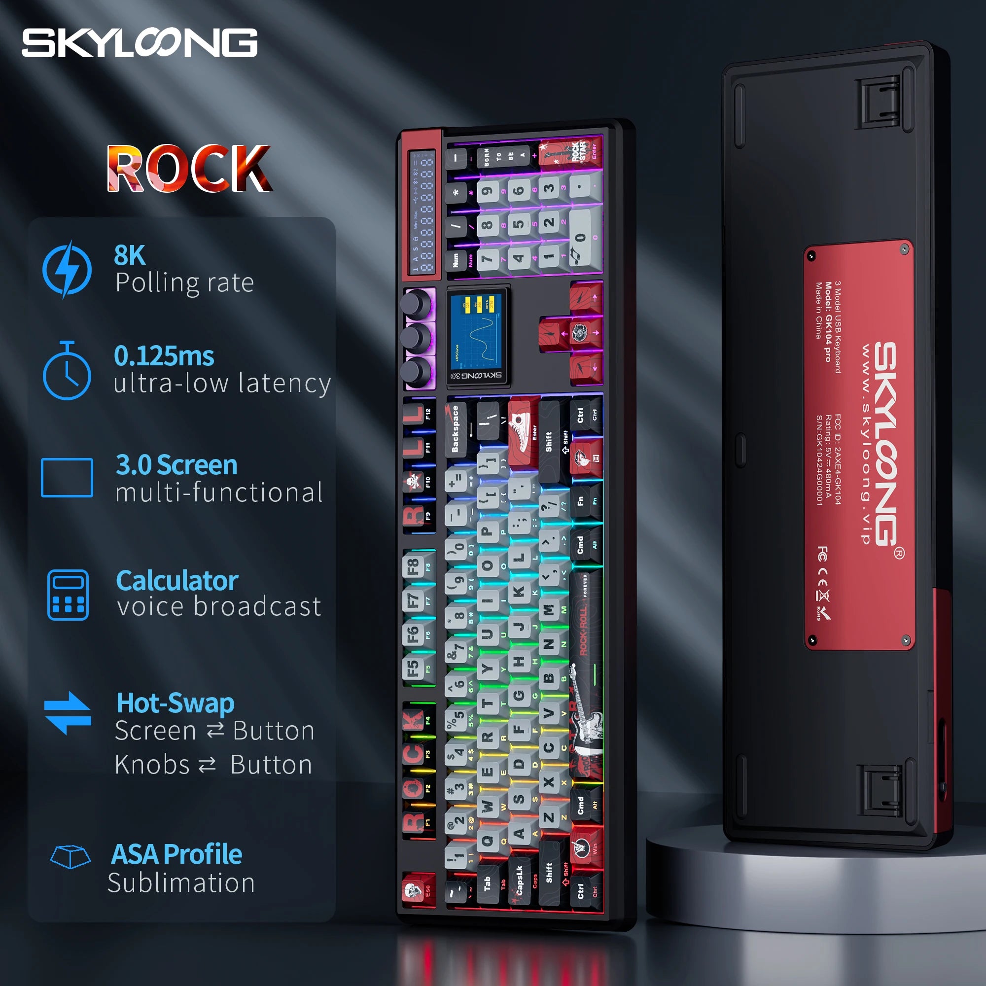 SKYLOONG GK104 Pro Wireless Keyboard
