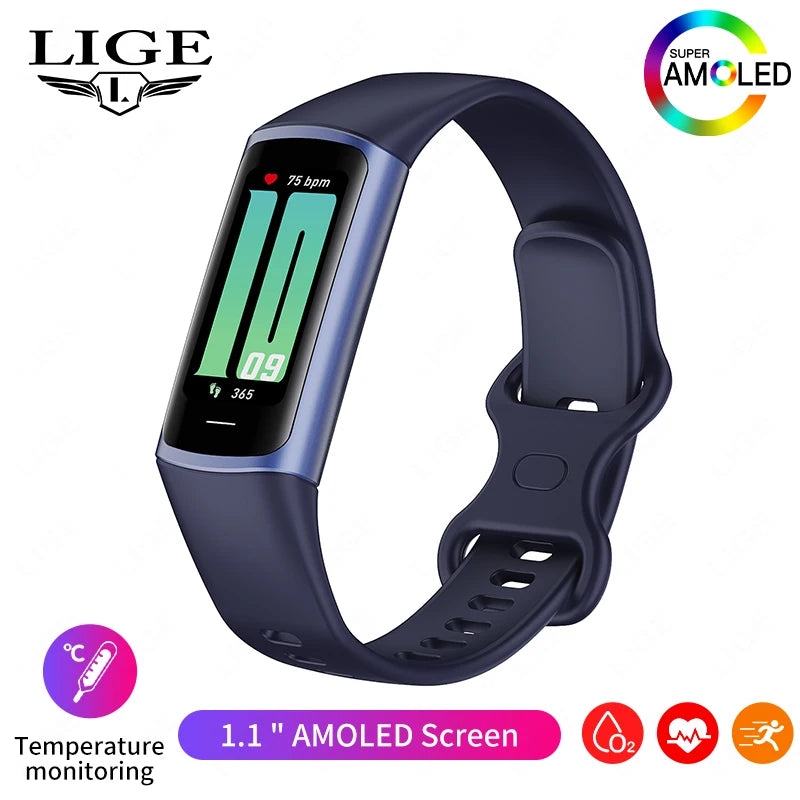 LIGE New Fashion Smartwatch Men Women