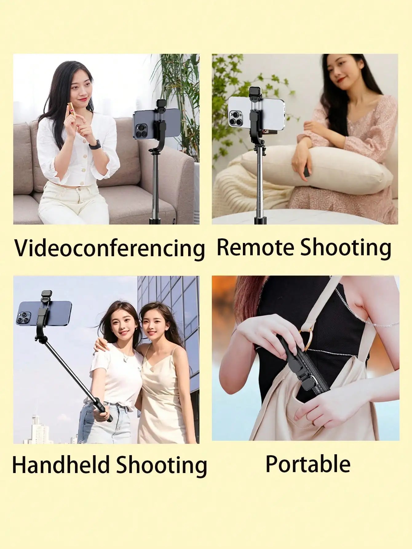 Selfie Stick Tripod with Remote