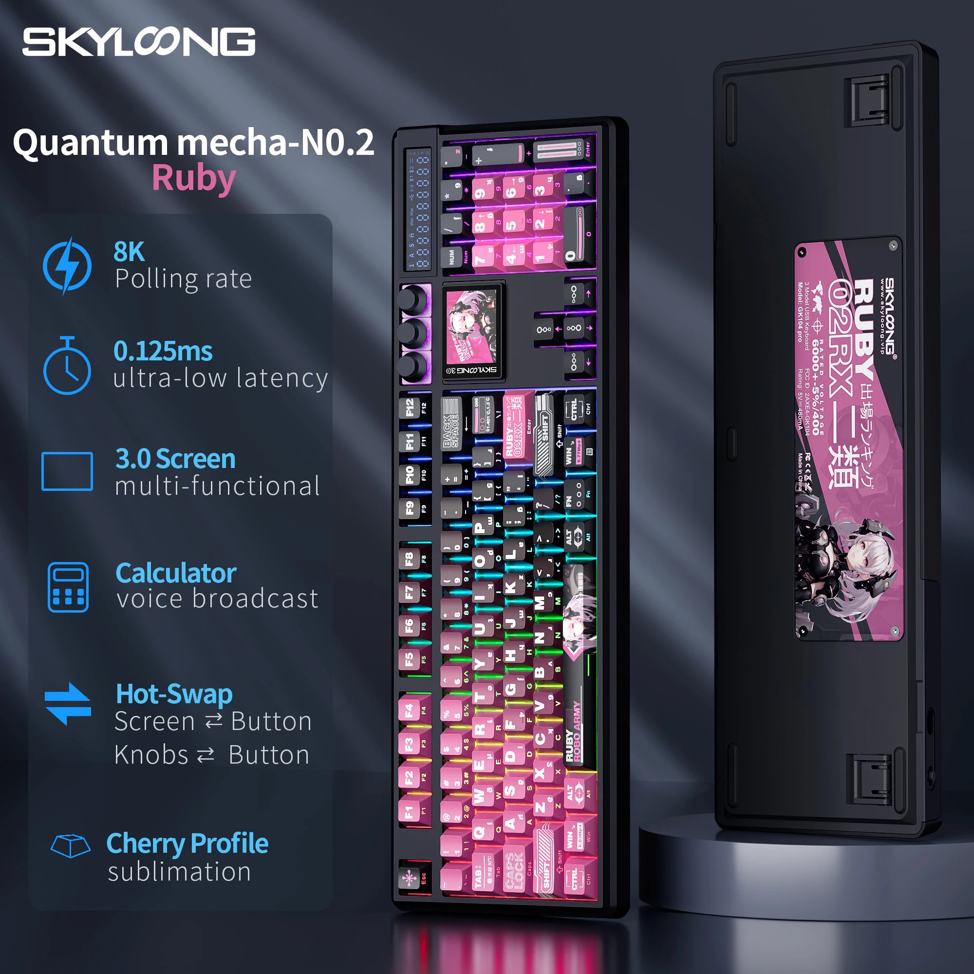 SKYLOONG GK104 Pro Wireless Keyboard