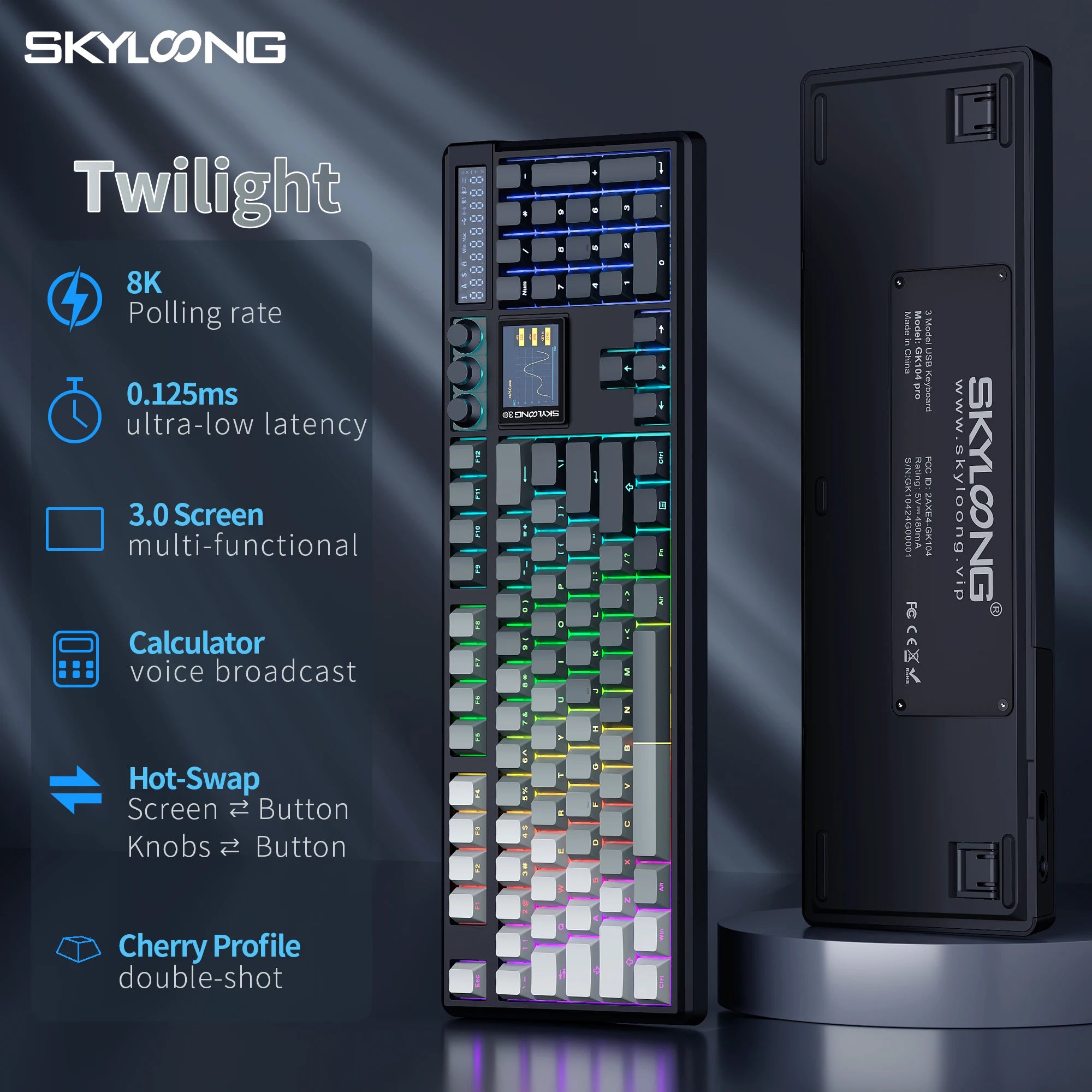 SKYLOONG GK104 Pro Wireless Keyboard