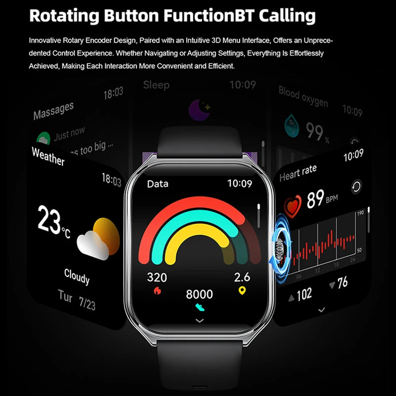 New For OPPO Ultra Thin Smart Watch Men