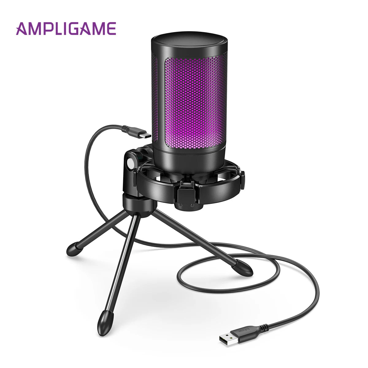 FIFINE AmpliGame A2 RGB Microphone