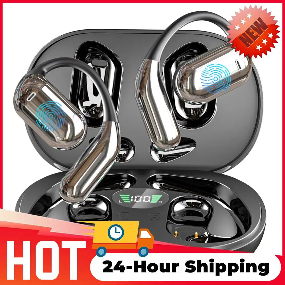 144 Languages Real Time AI Translator Earbuds Wireless Wireless Bluetooth5.3 Open Ear Headphones for Travel Business Learning