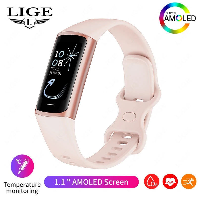 LIGE New Fashion Smartwatch Men Women