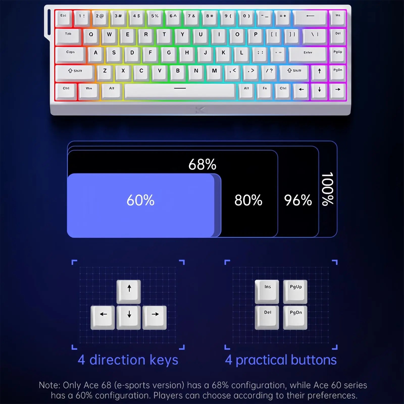 MCHOSE ACE 68 Gaming Keyboard